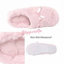 Womens Plush Slide Pink House Fuzzy Slipper Clog With Memory Foam The 13 best slippers for women that you'll never want to take off. elegant womens house slippers pink fuzzy scuffs with hoodback