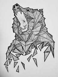 Image result for animales tatuajes geometricos color dibujo