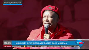 Eff leader julius malema briefs the media. Social Media Reacts To Malema Comments On Indians Youtube