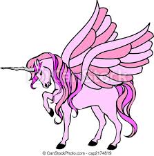 In this lesson you will learn about how to use basic geometric and organic. Illustration Of A Pink Unicorn With Wings Canstock