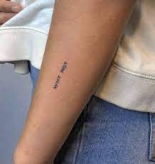 Why Not Arm Tattoo Discreet Tattoos Simple Arm Tattoos Tattoos