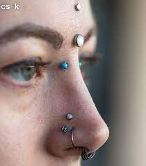 Reposting This Bridge Piercing Done By Cs K The Symmetry Here Is Seriously Stunning And We Can T Get Enough Of These Pie Bridge Piercing Piercing Nose Ring