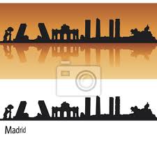 Jump to navigation jump to search. Madrid Skyline In Orange Fototapete Fototapeten Madrid Reflektiert Hauser Myloview De