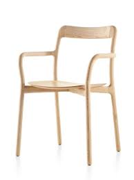 Stackable Mattiazzi Branca Side Chair With A Light Wood Finish Viewed From A 45 Degree Angle Guest Chair Chair Molded Plastic Chairs