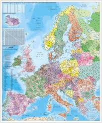 Die europakarte / landkarte von europa. Postleitzahlenkarte Europa Stiefel