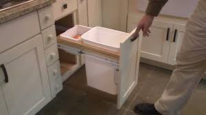 kitchen cabinet pull out wastebasket by