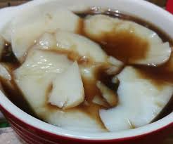 Douhua in sugar syrup sold in west coast, singapore. Do You Eated Tau Foo Fah