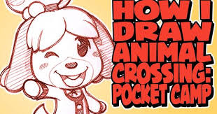 How I Draw Animal Crossing Pocket Camp Isabelle My Timelapse Sketch Of Isabelle From Animal Crossing P Animal Crossing Animal Drawings New Animal Crossing
