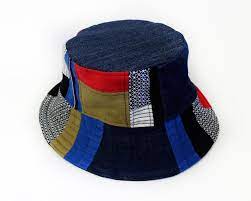 Upcycled Jeans Patchwork Bucket Hat Handmade Unique Red Etsy Upcycle Jeans Patchwork Bucket Hat Patchwork Jeans