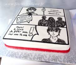 Gateau Manga Deco Manga Fetes Vous Meme Deco Gateau Anniversaire Gateaux A Theme Gateau