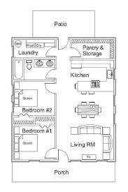 The Cottage House Printable House Plan Digital Download Etsy Custom Home Plans Kitchen Floor Plans Tiny House Plans