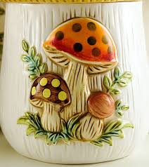 Free shipping on orders over $25 shipped by amazon. Retro Mushroom Kitchen Canister Set Plus Napkin Holder