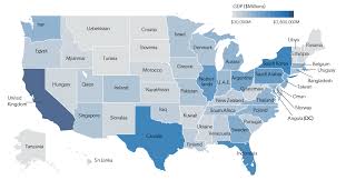 Maps include 8.5 x 11 printable versions. This Map Compares The Size Of State Economies With Entire Countries
