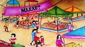 Download 990+ royalty free market scene drawing vector . How To Draw Market For Competitions Drawing In 2 Minutes Market Drawing Sketch Youtube