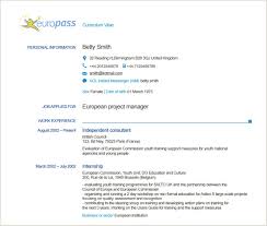 Europass Cv Format 2019 In 2020 Resume Examples Curriculum Vitae Cover Letter For Resume