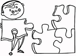 Coloring isn't just for kids anymore. Kid Putting On Puzzles Pieces Coloring Page Coloring Sky