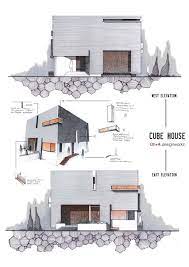 Plan drawings are specific drawings architects use to illustrate a building or portion of a building. Elevations By Anique Azhar Via Behance Concept Architecture Architecture Portfolio Architecture Model