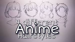 Gallery of anime haircut ideas for men. How To Draw Anime Hairstyles Youtube