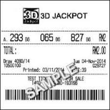 1/7 of jackpot 2 prize. Da Ma Cai