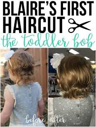 See more ideas about toddler bob haircut, girl haircuts, baby haircut. The Toddler Bob Blaire S First Haircut Happily Trista