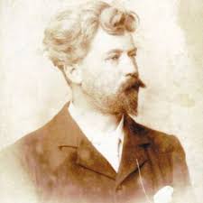 An etching of William Sharp, dated about 1897, by William Strang...