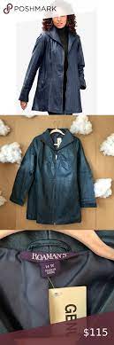 Nwt Roamans A Line Leather Jacket Leather Jacket Jackets Coats Jackets Women