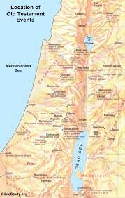 Joshua cast lots for his men in shiloh, and he distributed the land according to the tribal divisions. Map Of Old Testament Events