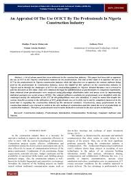 Malayalam meaning and translation of the word appraisal Appraisal Of The Perception Of Quantity Surveying Profession By Non Allied Construction Professionals In Nigeria