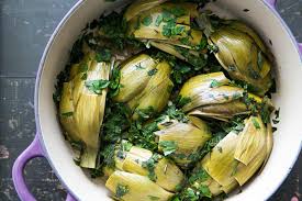 Braised Marinated Artichokes Recipe Simplyrecipes Com Recipe Artichoke Recipes Marinated Artichoke Recipe Braised