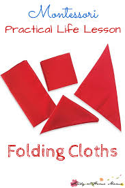 Get your kids psyched about stem and steam with interactive activities they can do at home. Montessori Practical Life Lesson Folding Fabric Sugar Spice And Glitter