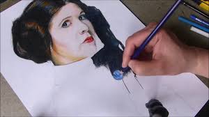 Drawing Leia Organa Skywalker Youtube Staedtler mars lumograph graphite pencils faber castell. drawing leia organa skywalker