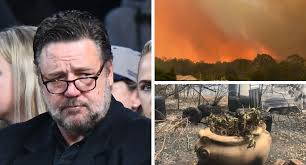 Russell Crowe's family deny his Nana Glen home saved first in bush fire