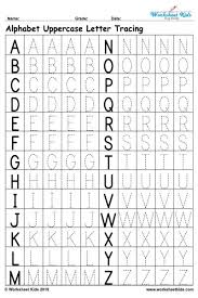 Abc chart in lowercase small letters. Uppercase Alphabet Tracing Worksheets Free Printable Pdf