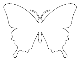 Black And White Stencil Butterfly Outline Printable Butterfly Template Butterfly Stencil Butterfly Printable Butterfly Outline