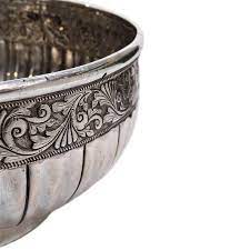 Silver is the average man's gold. Antique Malay Silver Bowl Mangkuk Jerelok Malaysia Early 19th Cen Joseph Cohen Antiques