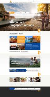 Singapore Airlines Layout Concept On Behance Travel Website Design Web Design Inspiration Web Layout Design