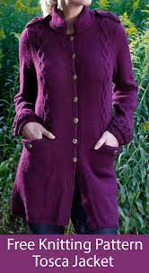 Lightweight, long cardigan with loose, airy fabric accented with delicate cascades of. Jacket And Coat Knitting Patterns In The Loop Knitting
