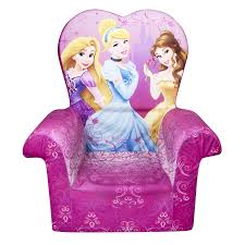 Marshmallow Furniture Disney Princess High Back Chair Kids Chairs Toddler Plush Disney Princess Room