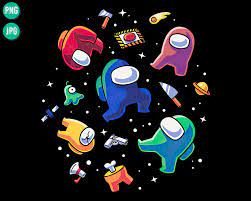 Impostors In Space Png Download Among Us Video Game Galaxy Etsy Gaming Wall Art Wallpaper Iphone Cute Cartoon Wallpaper