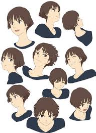 face practice 表情 イラスト キャラクターデザインの参照 イラスト