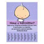 Babysitter Flyer Zazzle Co Nz Babysitting Babysitting Flyers Flyer
