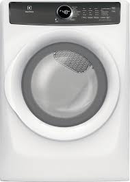 Don't combine wash loads to make one large load for the dryer. Electrolux White Electric Dryer 8 0 Cu Ft Efmc427uiw Leon S