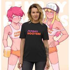 Femboy Hooters 100% Recycled T-shirt Femboy Clothes Weeb - Etsy Israel