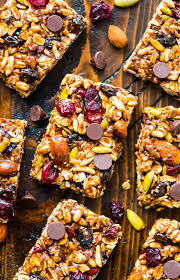 You can use white chocolate chips, nuts (like pecans or walnuts!), dried fruit, or even sprinkles. Trail Mix Peanut Butter Granola Bars No Bake Wellplated Com
