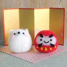 アクレーヌボンボン いぬポンと仲良しだるまのページです ポンポン クラフト うさぎのクラフト お正月 飾り