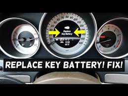 Mercedes Replace Key Battery Message Fix Youtube