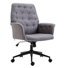 Elegant and inviting, our walden upholstered arm chair is gracefully constructed and thoughtfully appointed with features that make entertaining enjoyable for everyone. Amazon Com Homcom Adjustable Modern Linen Upholstered Office Chair With Lumbar Support And Arm Upholstered Office Chair Home Office Chairs Swivel Office Chair