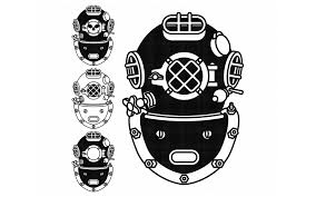 Vintage Diving Helmet Retro Scuba Diver Svg Dxf Vector Eps Clipar By Crafteroks Thehungryjpeg Com