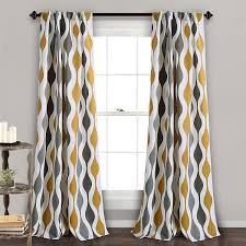 Amazon Com Lush Decor Mid Century Geo Room Darkening Window Curtain Panel Pair 84 X 52 Gold Gray Home Kitchen Curtains come in every fabric imaginable, but some are better suited to certain rooms than others. lush decor mid century geo room darkening window curtain panel pair 84 x 52 gold gray