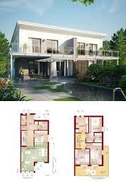 Modernes Doppelhaus Mit Pultdach Grundriss Haus Celebration 131 V6 L Vom Bien Zenker Reihenhaus Grundriss Doppelhaus Grundriss Haus Grundriss